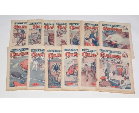 The Champion Comic, Vol. 53. No. 1353 - Vol. 54, No. 1404 1 year complete (January 3rd to December 25th 1948); together with 
