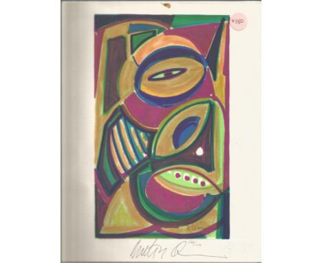 Anthony Quinn signed United Nations lithograph, complete with paperwork. Comes complete with embossed seals of both federatio