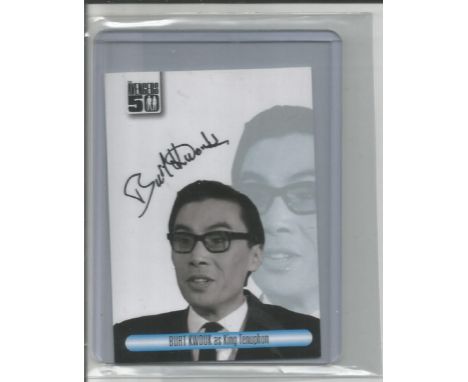 Burt Kwouk signed Avengers trading card. 18 July 1930 - 24 May 2016) was an English actor, known for his role as Cato in the 