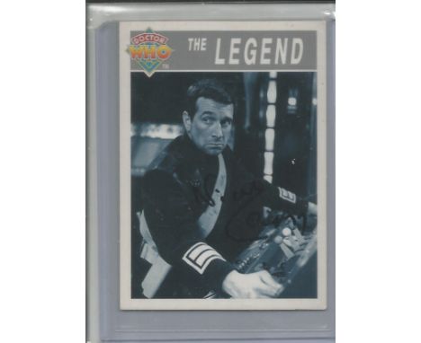 Nicholas Courtney signed Doctor Who trading card. He played Brigadier Lethbridge-Stewart in the show. Good Condition. We comb