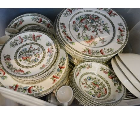 An English Extensive Indian Tree Pattern Dinner and Tea Service