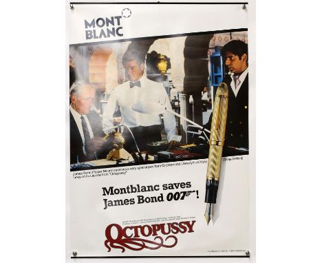 James Bond Octopussy (1983) Mont Blanc Promotional poster for Octopussy. Mont Blanc produced these posters in a number of dif