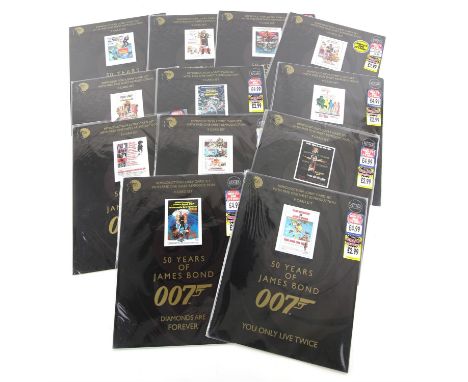 James Bond - Set of 12 limited edition commercial lobby sets and posters from the Bond 50th Anniversary in 2012, published by