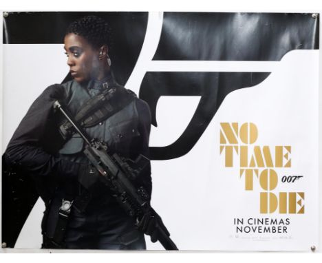 James Bond No Time To Die (2020) British Quad teaser film poster showing Lashana Lynch as Nomi, rolled, 30 x 40 inches.Condit