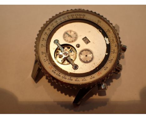 Damaged gents wristwatch head marked as Brightling  CONDITION REPORT: We do not have any provenance for this item.