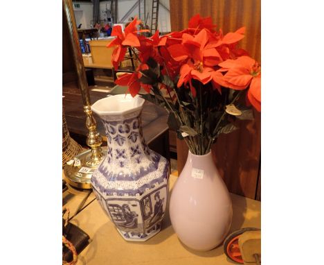 Two ceramic vases including Oriental example