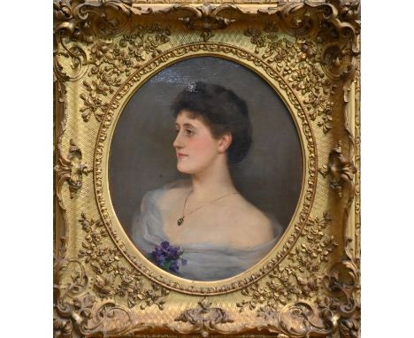 Frank Markham Skipworth (British, 1854-1929) - 'The Countess', Portrait of Countess Jeanne Augusta Carolina Skipworth, oil on
