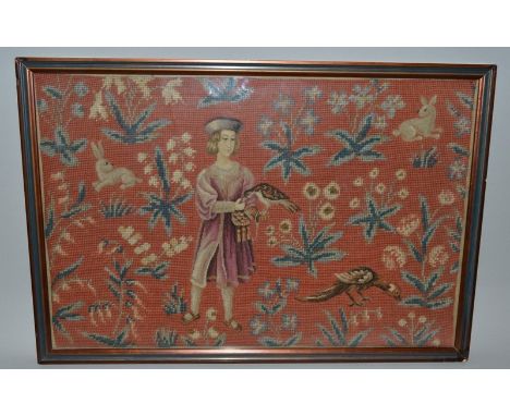 AFTER CLUNY TAPESTRY, YOUNG MAN WITH A HAWK 15ins x 22ins.