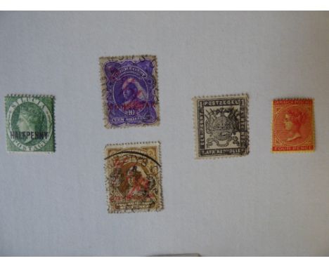 Niger coast Protectorate, SG 71 and 74; Used Jamaica SG 11a mint; St Lucia SG 9 m/m ; South Africa 'Een Penny' SG 171 ; (Used