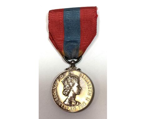 A QEII Faithful Service Medal (silver) awarded to Ivor James Reece 