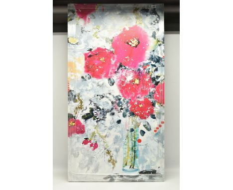 DANIELLE O'CONNOR AKIYAMA (CANADA 1957) 'THE AWAKENING', a signed limited edition box canvas print depicting flowers in a vas