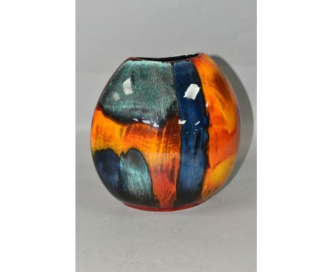 A POOLE POTTERY 'GEMSTONES' PURSE VASE, raised backstamp, bears original factory stickers, height 20cm (1) (Condition Report: