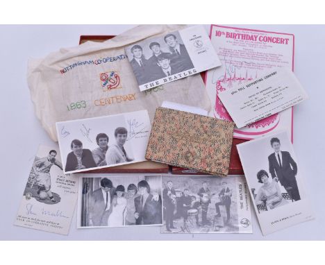 THE BEATLES AUTOGRAPHS AND OTHER POP MEMORABILIA, ETC, an autograph book containing the autographs of all four of The Beatles