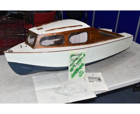A SECOND HALF 20TH CENTURY MODEL OF A TWO BIRTH CABIN CRUISER -NOMAD,  the model features in an accompanying exhibition catal