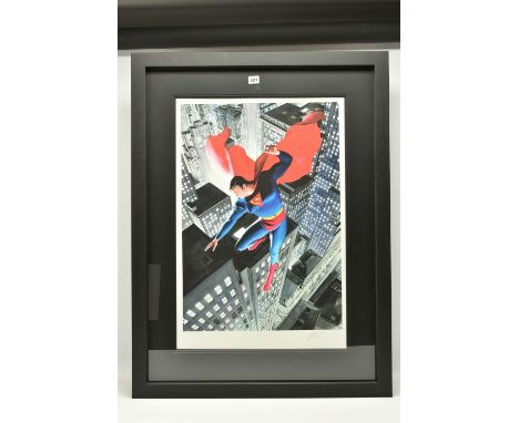 ALEX ROSS (AMERICAN CONTEMPORARY) 'SUPERMAN: TWENTIETH CENTURY' signed limited edition print on paper, 127/195 no certificate