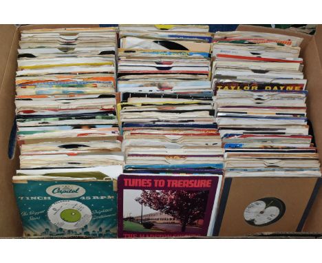 A TRAY CONTAINING APPROX THREE HUNDRED 7in SINGLES including Sly and Robbie, Generation X, Roy Orbison, Diilenger, Spooky Too