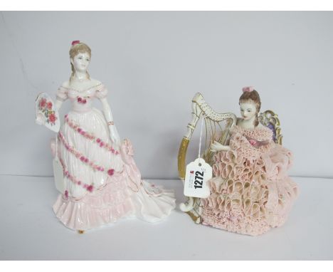 Royal Worcester 'A Celebration at Windsor' Figurine, limited edition of 12,500, sculpted by John Bromley 21.5cm high. Irish D