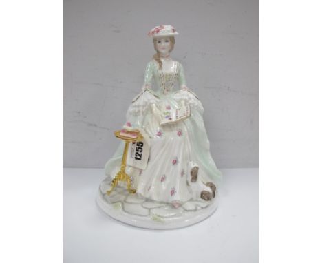 Royal Worcester 'Poetry' Figurine from The Graceful Arts Collection, limited edition of 2500, sculpted by Maureen Halson, Com