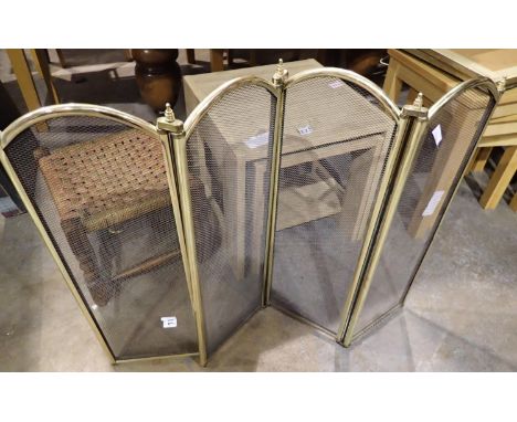 Metal folding fire screen. Not available for in-house P&amp;P 
