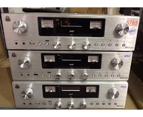 Three DAB and bluetooth amplifiers with built in CD. Not available for in-house P&amp;P 