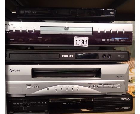 Five DVD players with remotes to include Philips DVP3310/05. All electrical items in this lot have been PAT tested for safety