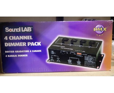 Sound Lab four channel dimmer pack, stage lighting. Not available for in-house P&amp;P 