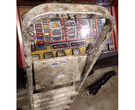 Aluminium step ladders. Not available for in-house P&amp;P 
