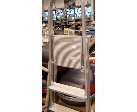 Five step aluminium step ladder. Not available for in-house P&amp;P 
