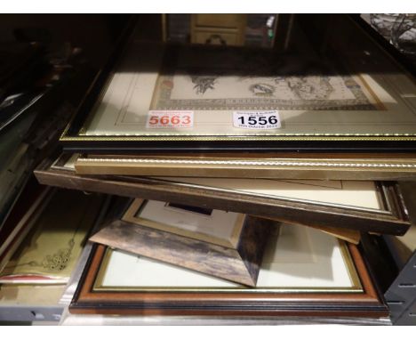 Quantity of framed pictures, prints and an antiquarian map. Not available for in-house P&amp;P 