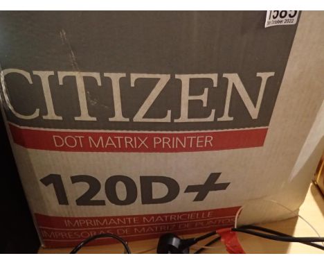 Citizen 120D+ dot Matrix printer, boxed with manual. Not available for in-house P&amp;P 