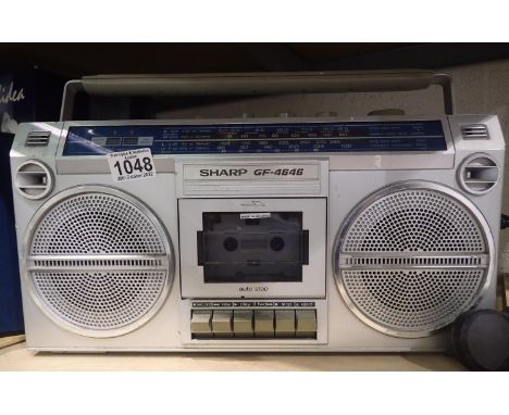 Sharp GF-4646 radio cassette player. All electrical items in this lot have been PAT tested for safety and have passed. This d