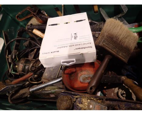 Box of mixed hand tools. Not available for in-house P&amp;P 