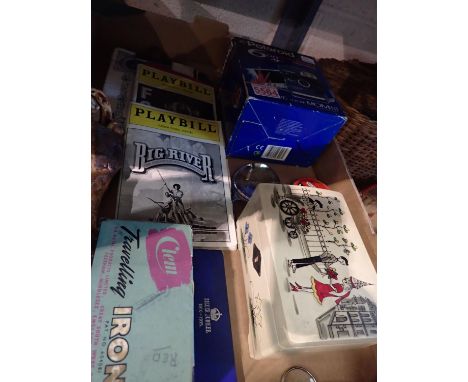 Mixed items to include theatre programmes, a polaroid 600 af camera etc. Not available for in-house P&amp;P 