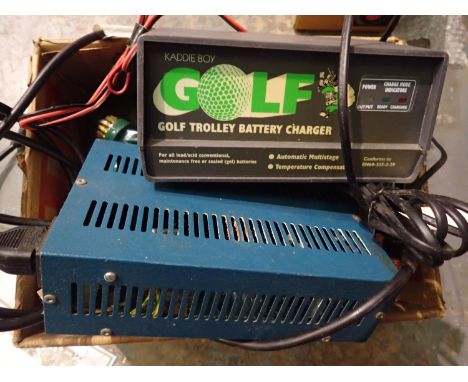 Mixed lot of golf equipment. All electrical items in this lot have been PAT tested for safety and have passed. This does not 