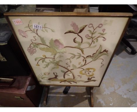 Tapestry fire screen converts to table. Not available for in-house P&amp;P 