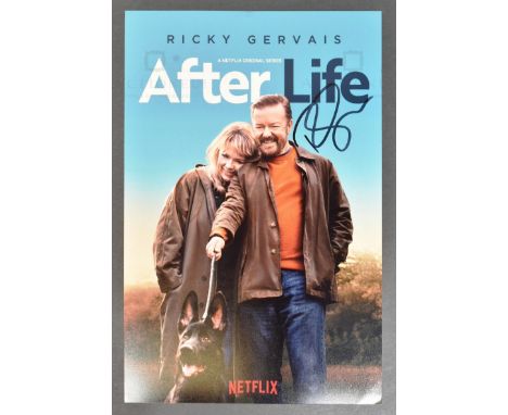 After Life (Netflix comedy-drama 2019-2022) - Ricky Gervais (Tony) - autographed 8x12" colour promotional poster photograph f