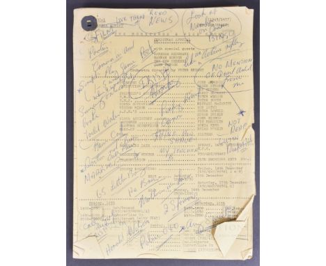 The Morecambe And Wise Show (BBC &amp; ITV 1968-1977) - an original production used camera script for the 1973 Christmas Spec