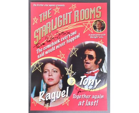 Only Fools &amp; Horses - The Starlight Rooms - a dual signed poster featuring a photograph of Tony Angelino and Raquel from 