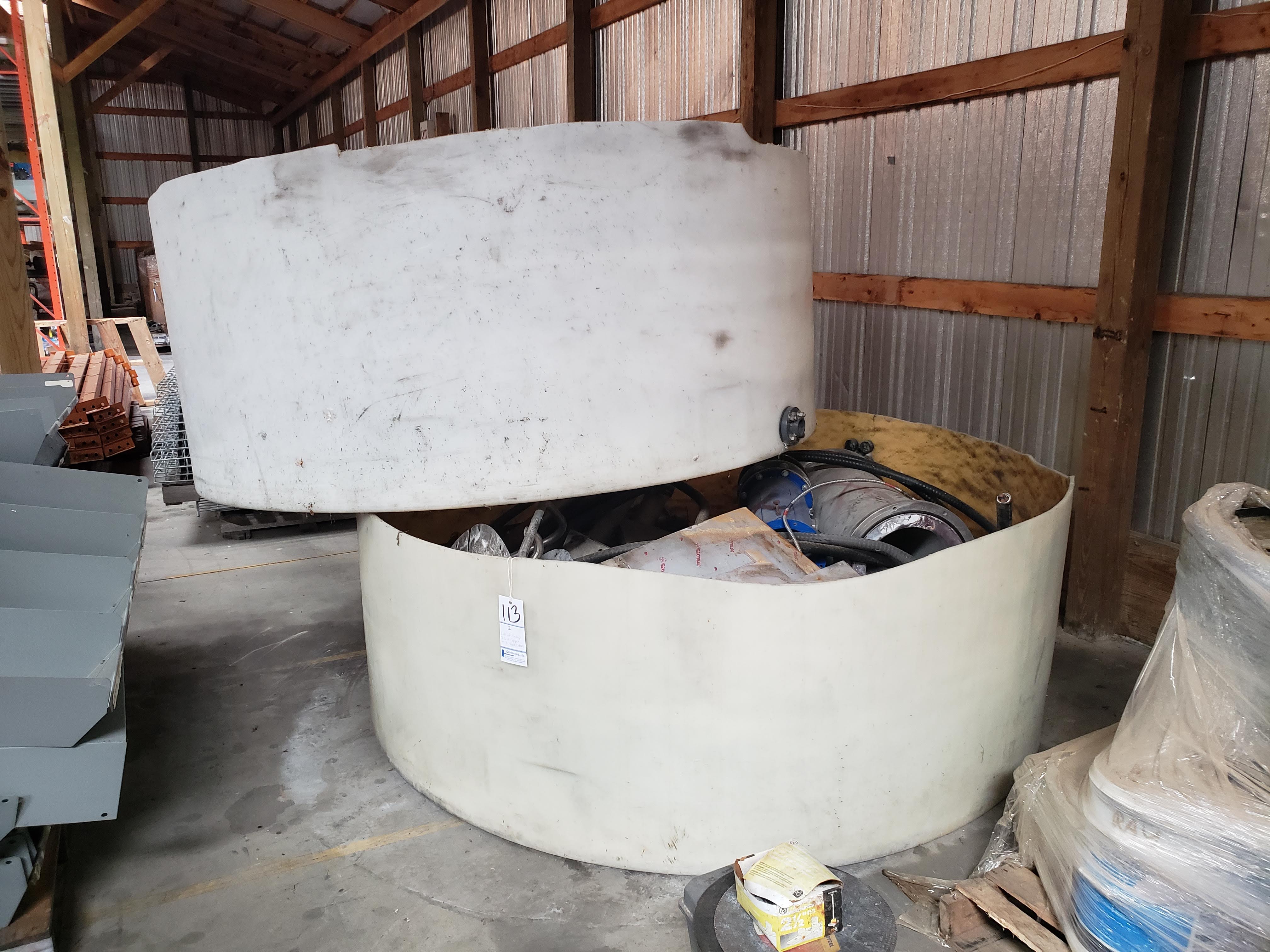 LOT OF SCRAP COPPER AND S.S. IN 2 TANK BOTTOMS