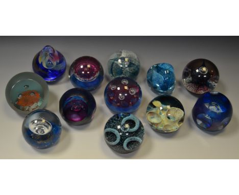 Caithness paperweights - 'Space Shuttle' no.481/1000, 'Quest' 439/650, 'Creation' 404/500, 'Star Pavilion' 80/750, 'Space Vis