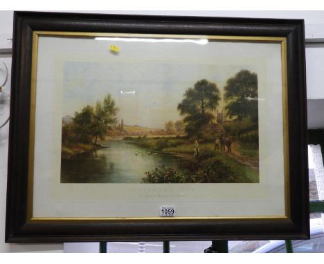 Framed Print - September Eve from the original painting by Elwin Edwards 