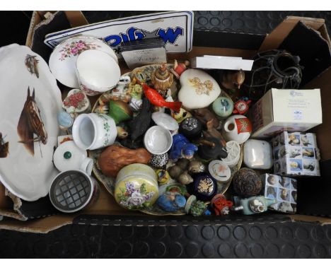 Box of Misc - Trinket Boxes, Ornaments etc 