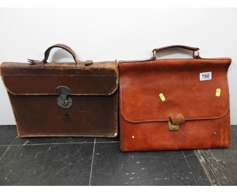 2x Vintage Briefcases 