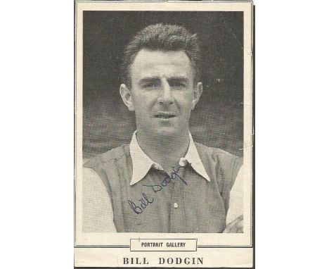 Bill Dodgin Signed Vintage Arsenal Picture 