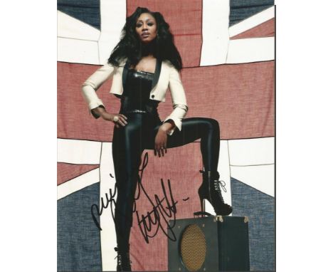 Beverley Knight signed colour 10 x 8 inch photo. British recording artist, radio presenter and musical theatre actress, widel