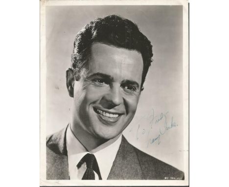Larry Parks Hollywood Actor Signed Vintage 8 x 10 inch Photo 