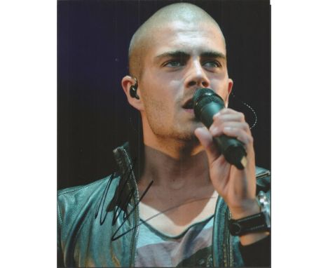 Max George of The Wanted signed colour 10 x 8 inch photo. British singer, songwriter and actor. George started his career as 