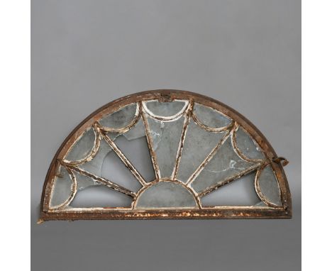 A METAL FAN LIGHT WINDOW. with opening aperture, height 45cm, width 85cm Location: - Hertfordshire (AL4)