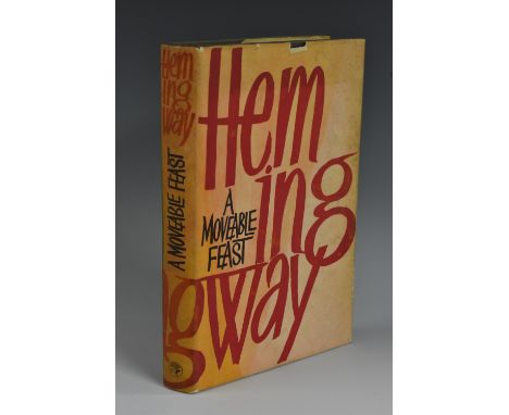 Hemingway (Ernest), A Moveable Feast, first edition, Jonathan Cape, London 1964, pp: 192, h/b, d/j, designed by Hans Tisdall,