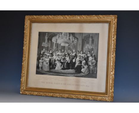 Photography - Royalty - a The Royal Family of Great Britain 1897, a monochrome print, after K Lotzmann, key of sitters to mou